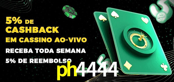 Promoções do cassino ao Vivo ph4444